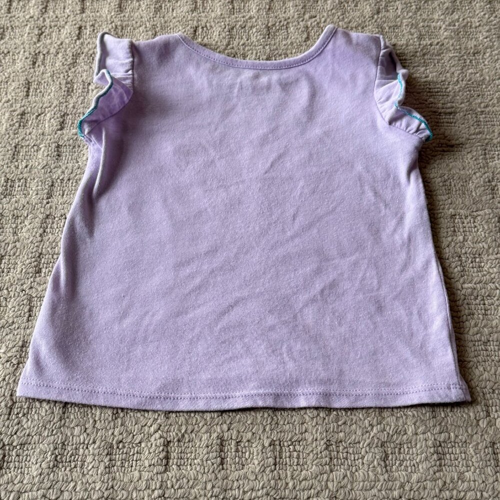 Disney - Little Mermaid Ariel Girls Sleeveless Shirt & Skirt Set - Size 3T - Picture 4 of 7